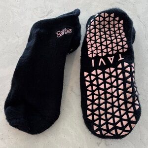 Tavi Black and Pink Limited Edition “Barbie” Barre/Grip Socks, Size S/M